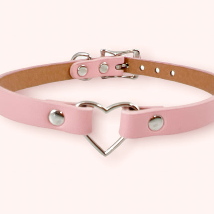 FC224 SMALL HEAR SKINNY VEGAN CHOKER