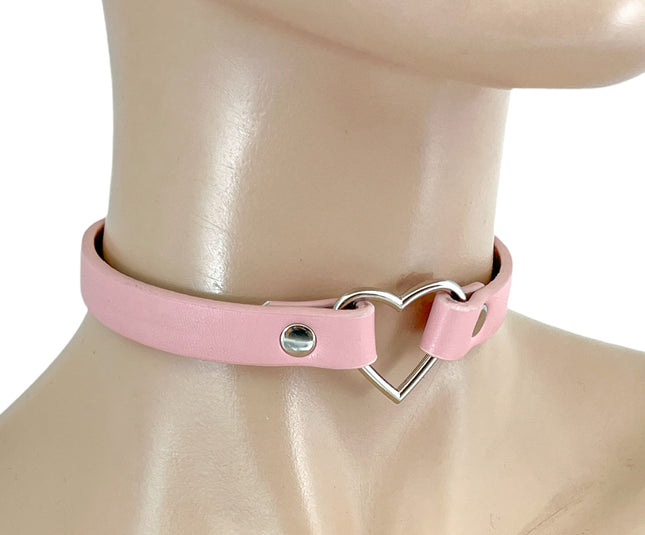 FC224M SMALL HEAR SKINNY VEGAN CHOKER