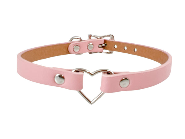 FC224 SMALL HEAR SKINNY VEGAN CHOKER
