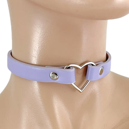 FC224 SMALL HEAR SKINNY VEGAN CHOKER
