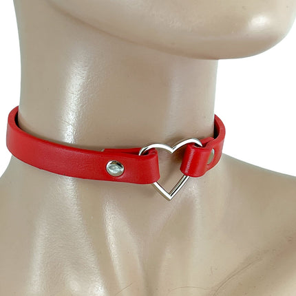 FC224M SMALL HEAR SKINNY VEGAN CHOKER
