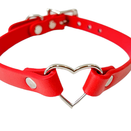 FC224 SMALL HEAR SKINNY VEGAN CHOKER