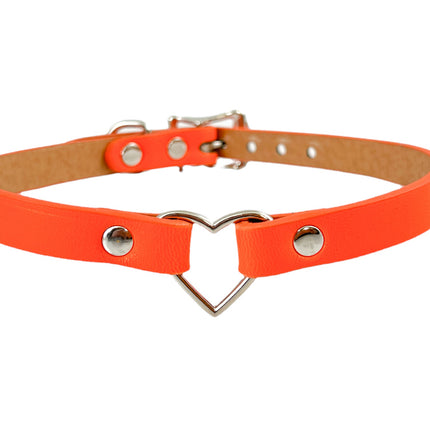 FC224M SMALL HEAR SKINNY VEGAN CHOKER
