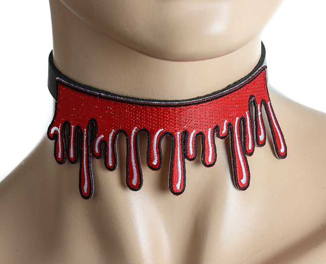 FC566 BLOOD DRIP PATCH CHOKER