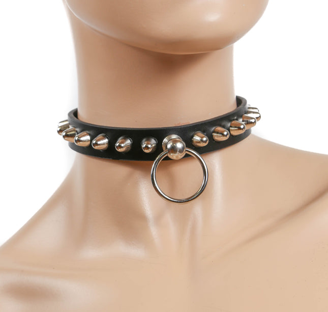 FC601 CONEHEAD STUDDED BONDAGE CHOKER