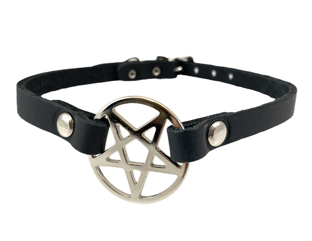 FC610 PENTAGRAM VAMPIRE CHOKER 1/2" WIDE CHOKER