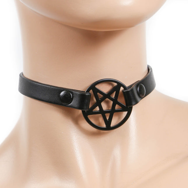 FC611  PENRAGRAM CHOKER SKINNY