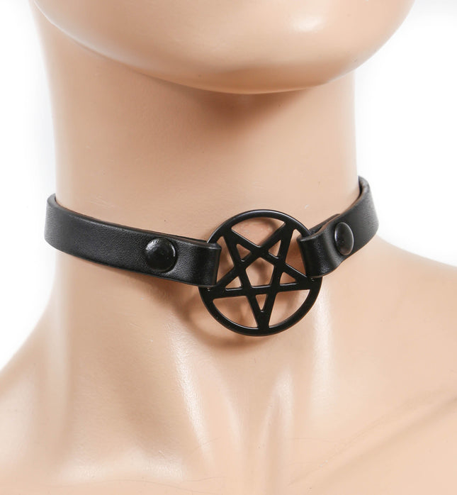 FC611  PENRAGRAM CHOKER SKINNY