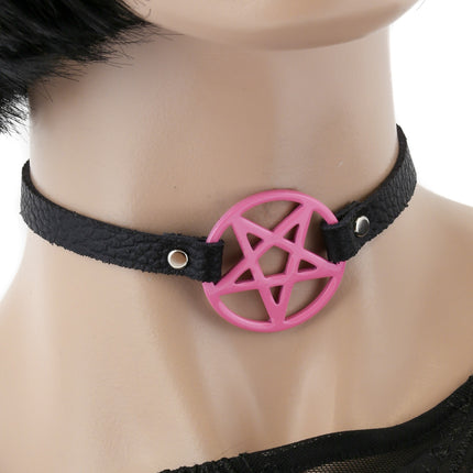 FC611  PENRAGRAM CHOKER SKINNY