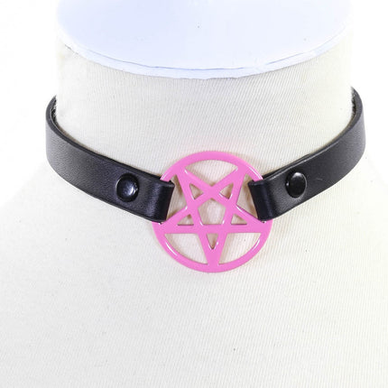 FC611  PENRAGRAM CHOKER SKINNY