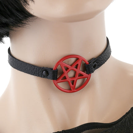 FC611  PENRAGRAM CHOKER SKINNY