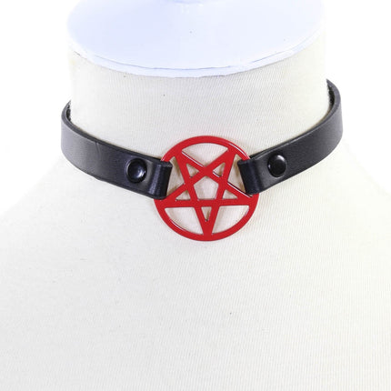 FC611  PENRAGRAM CHOKER SKINNY
