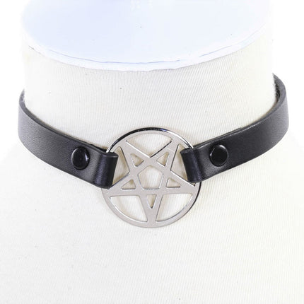 FC611  PENRAGRAM CHOKER SKINNY
