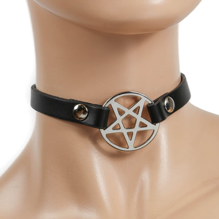 FC611  PENRAGRAM CHOKER SKINNY