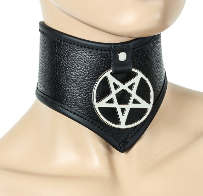 FC621 POSTURE COLLAR WITH LARGE PENTAGRAM
