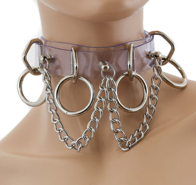 FC624VN CHAIN VINYL BONDAGE CHOKER