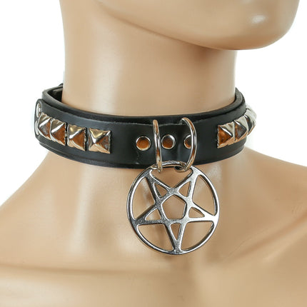 FC636 PYRAMID STUD PENTA COLLAR