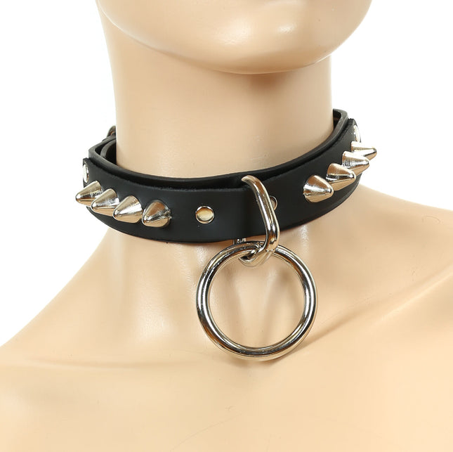 FC638 UK77 CONE STUDDED BONDAGE CHOKER