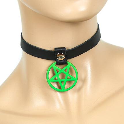 FC643 1/2" HANGING PENTAGRAM CHOKER