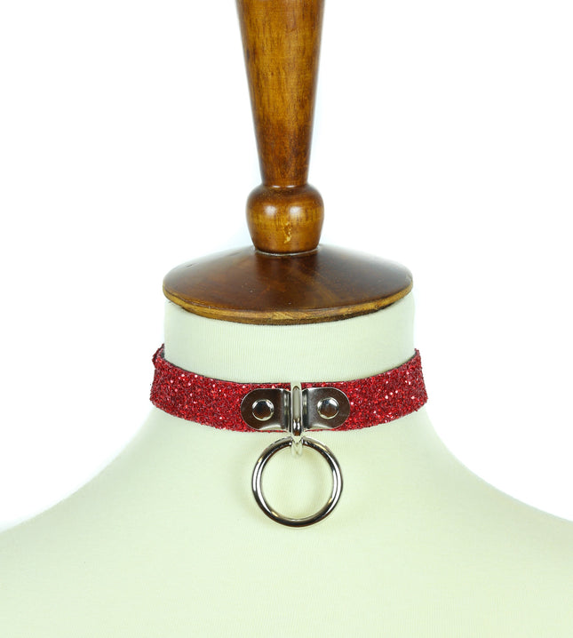 FC678 GLITTER CHOKER WITH RING