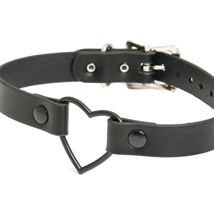 FC223-BS  BLACK LARGE HEART