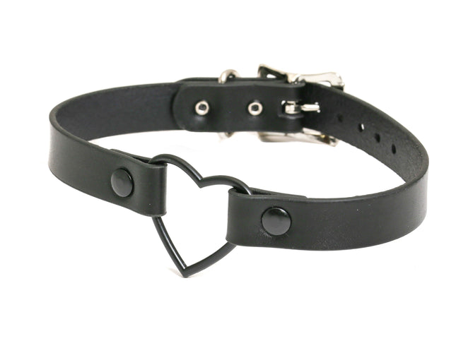 FC223-BS  BLACK LARGE HEART