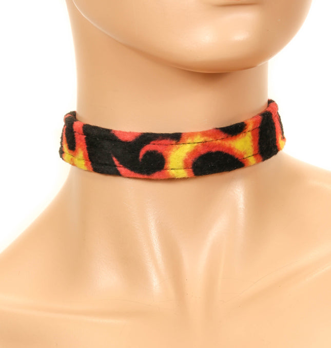FC717 FLAME PLAIN CHOKER