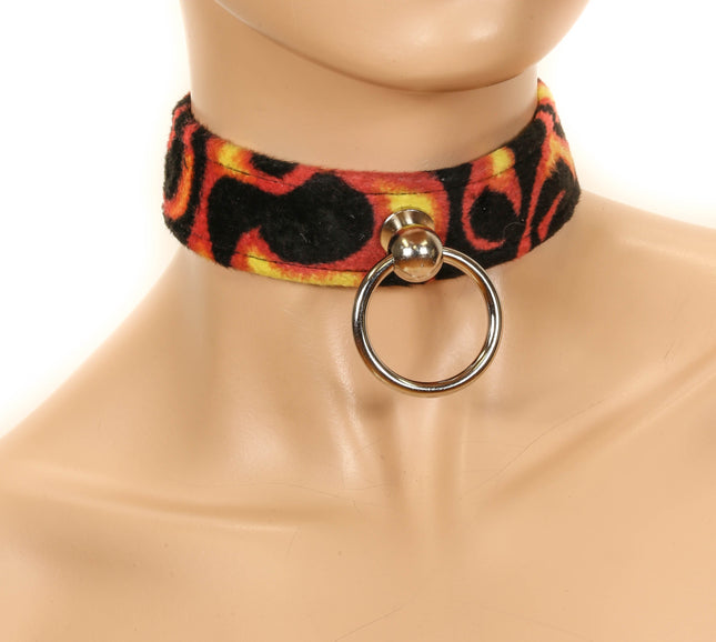 CK298FLAME FLAME KNOCKER CHOKER