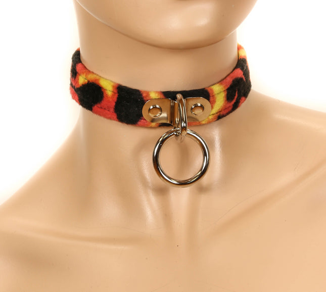 FC724 FLAME BONDAGE CHOKER