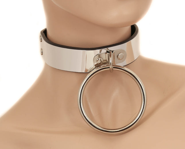 FC731 METAL PLATE 2" RING BONDAGE COLLAR