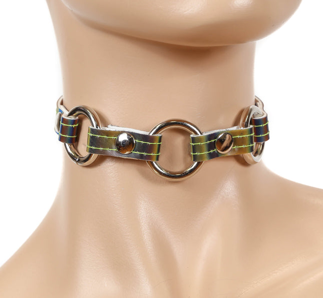 FC735 RAINBOW 3 RING CHOKER