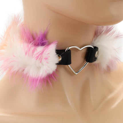 FC762 FURRY HEART CHOKER