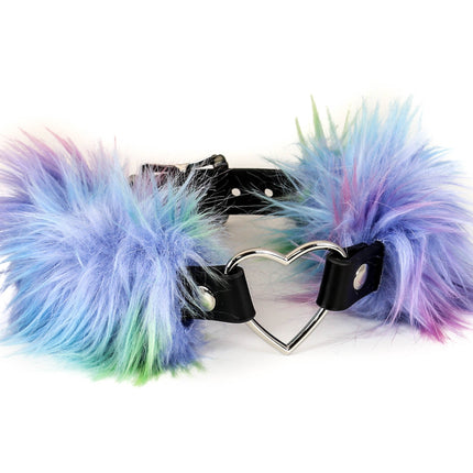 FC762 FURRY HEART CHOKER