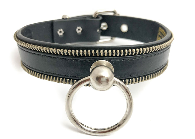FC778 ZIPPER TEETH BONDAGE CHOKER