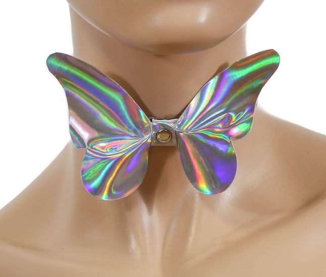 FC805 LARGE BUTTERFLY RAINBOW CHOKER