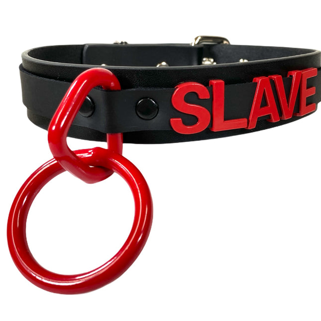 FC808-RS  BONDAGE COLLAR  STAINLESS STEEL LETTER WORDS ID NAME CHOKER