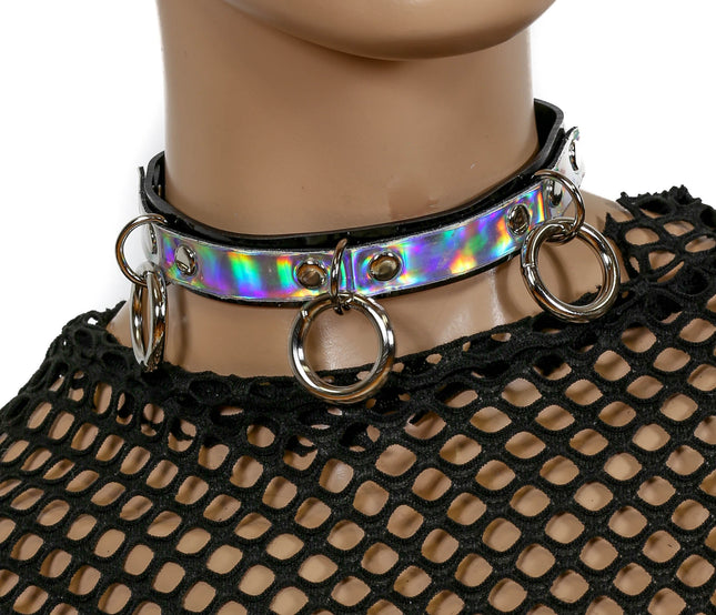 FC811RAINBOW 3/4" RAINBOW TOP 3 RING CHOKER