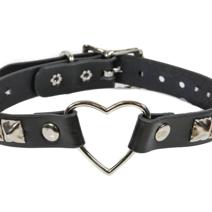 FC223PMD   STUDDED HEART CHOKER
