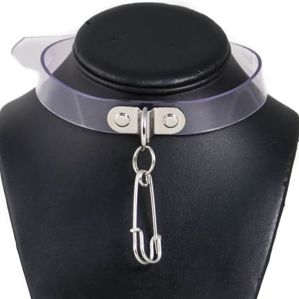 FC835VN SAFETY PIN VINYL CHOKER