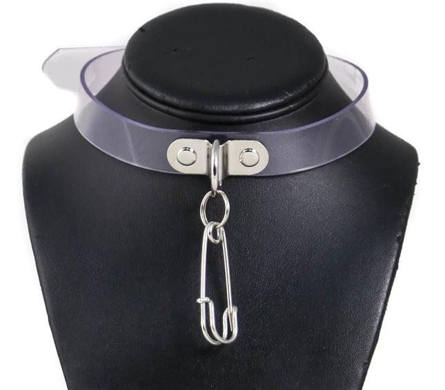 FC835VN SAFETY PIN VINYL CHOKER