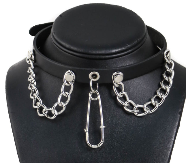 FC836 SAFETY PIN CHAIN CHOKER