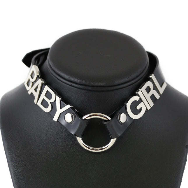 FC870SIL  O RING  STAINLESS STEEL LETTER WORDS ID NAME CHOKER
