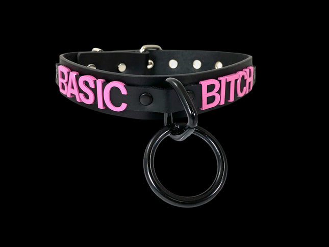 FC876PS BONDAGE STAINLESS STEEL LETTER WORDS ID NAME CHOKER