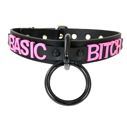 FC876PS BONDAGE STAINLESS STEEL LETTER WORDS ID NAME CHOKER