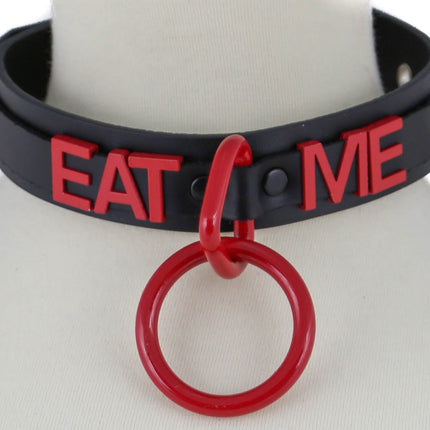 FC876RS BONDAGE STAINLESS STEEL LETTER WORDS ID NAME CHOKER
