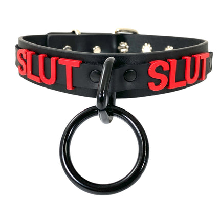 FC876RS-BS BONDAGE STAINLESS STEEL LETTER WORDS ID NAME CHOKER