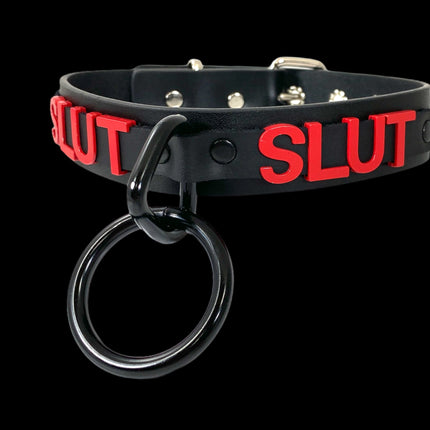 FC876RS-BS BONDAGE STAINLESS STEEL LETTER WORDS ID NAME CHOKER