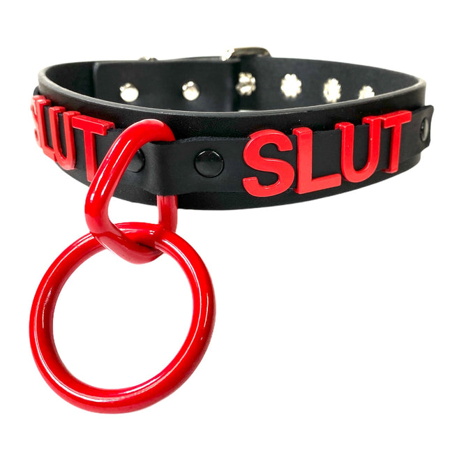 FC876RS BONDAGE STAINLESS STEEL LETTER WORDS ID NAME CHOKER