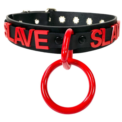 FC876RS BONDAGE STAINLESS STEEL LETTER WORDS ID NAME CHOKER