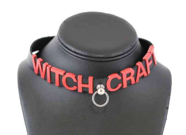 FC877-RS BONDAGE STAINLESS STEEL LETTER WORDS ID NAME CHOKER